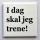I dag skal jeg trene - 50 x 50 mm kjøleskapsmagnet