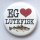 Eg elsker lutefisk - 32 mm button med nålefeste